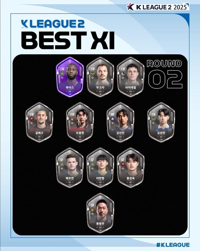 K리그2 2라운드 베스트11.