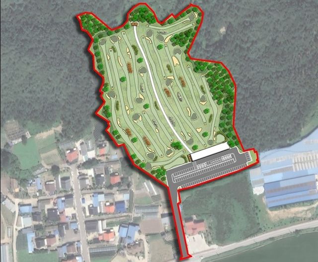 철원군 김화 파크골프장 계획도