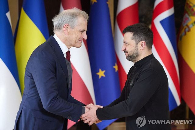 노르웨이 총리와 우크라이나 대통령