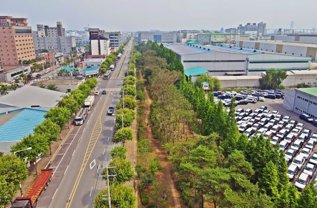 경기도 평택시 포승산업단지 미세먼지 차단숲