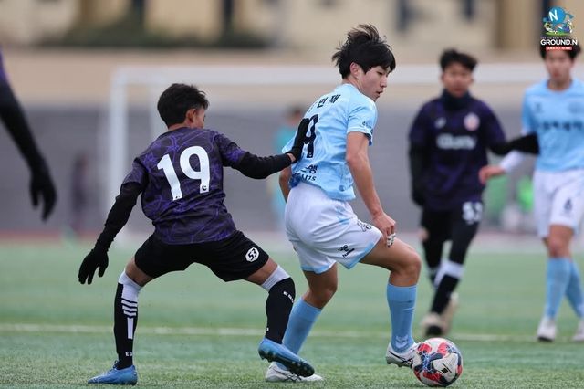 경기 중인 강민재 선수