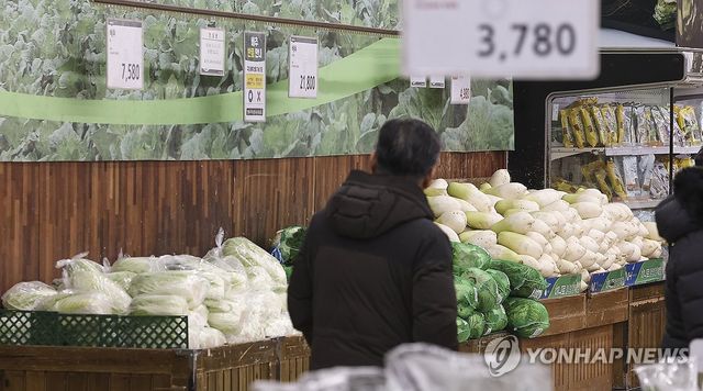 떨어지지 않는 무·배추 가격