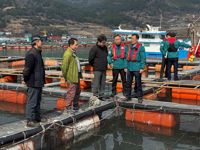 저수온 피해 현장 점검