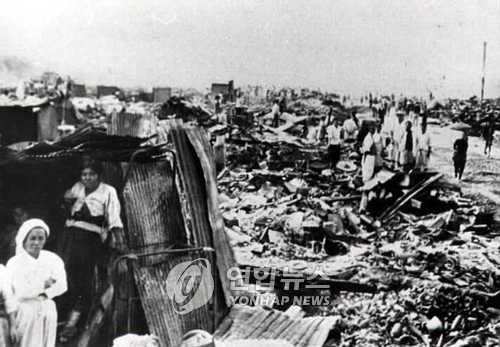한국전쟁으로 폐허가 된 을지로