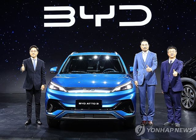 중국 BYD 국내 승용차 시장 공식 진출