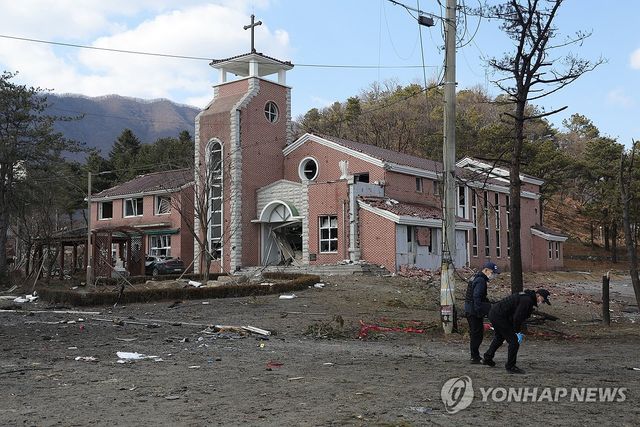 처참한 오폭 사고 현장