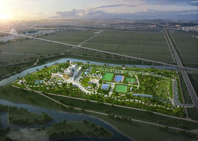 평택시 통복공공하수처리시설 현대화사업 조감도