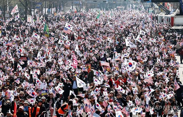 탄핵 반대 목소리