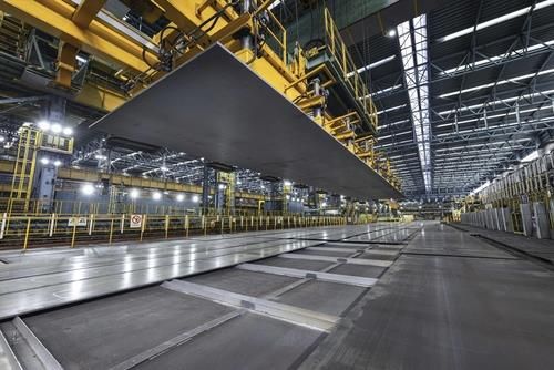 광양 제철소의 고망간강 생산라인