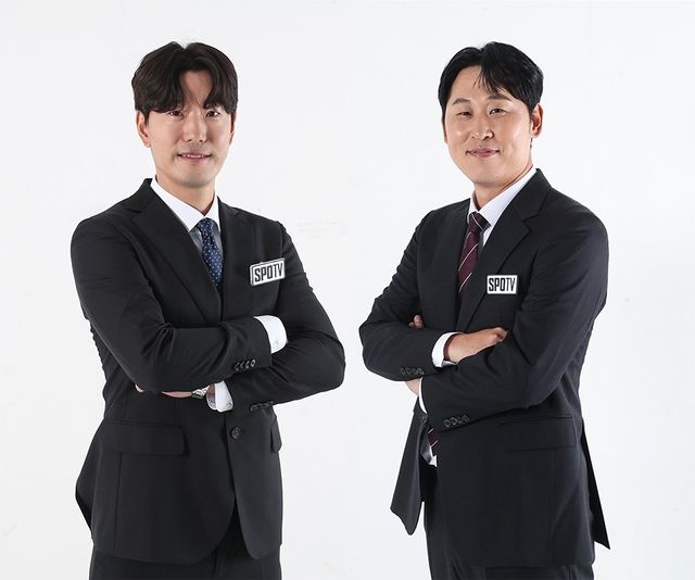 스포티비 신규 해설위원인 김재호(왼쪽)와 윤석민
