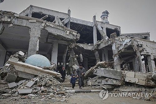 이스라엘 공습에 파괴된 가자지구