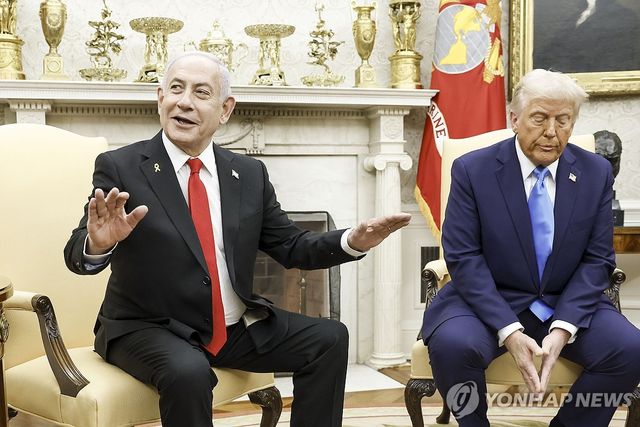 도널드 트럼프 행정부의 더 강한 지지를 받고 있는 베냐민 네타냐후 이스라엘 총리 [EPA 연합뉴스 자료사진. 재판매 및 DB 금지]