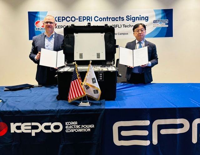 한전, 미 전력중앙연구소에 지중케이블 고장 탐지 기술 판매