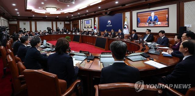한덕수 권한대행 국무회의 주재