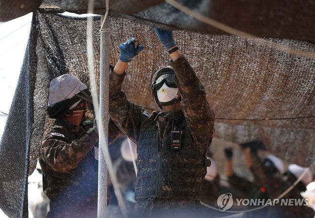 육군 50사단, 산불 복구 구슬땀