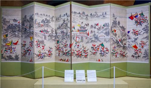 한남대 중앙박물관 소장 '평양성 탈환도'