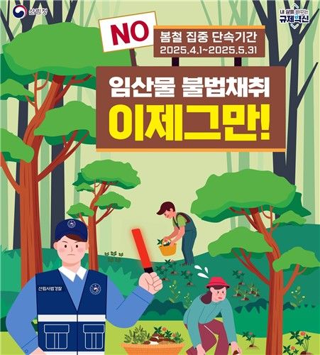 임산물 불법채취 이제 그만