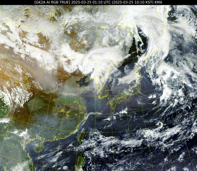 천리안위성 2A호 위성 영상