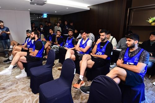 작년 남자부 아시아 쿼터 선수 트라이아웃 때 장면 