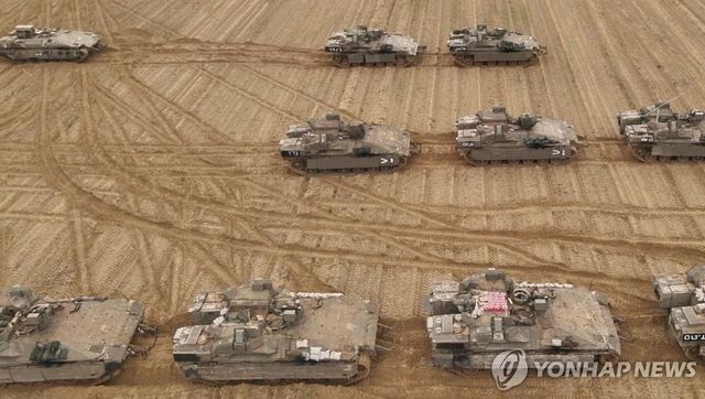 레바논에 배치됐던 이스라엘 전차부대