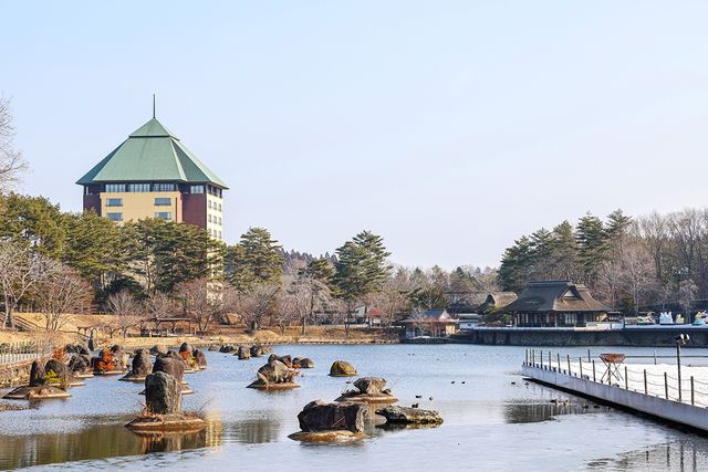 아오모리야 리조트의 정원 풍경 [사진/권혁창 기자]