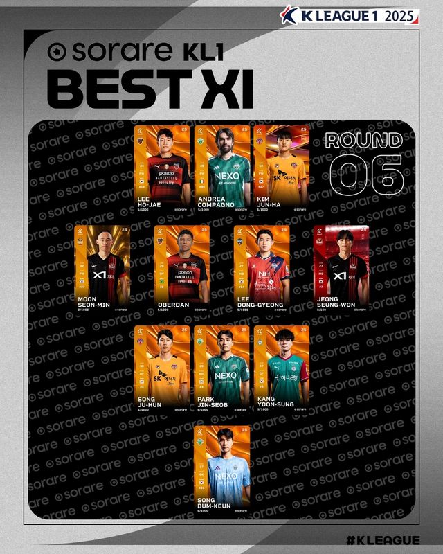 K리그1 6라운드 베스트11.