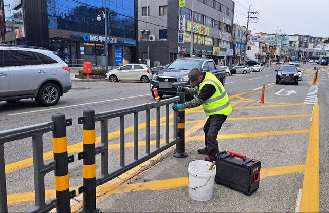 도로 시설물 정비