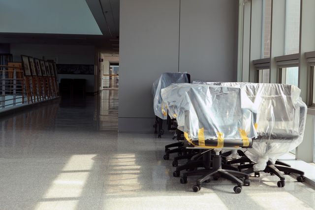 텅 빈 의과대학 건물