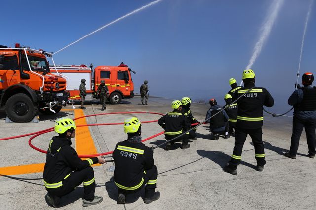 무등산 산불 진화 합동훈련