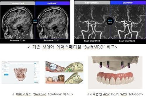 에어스메디컬(위)과 이마고웍스 개발 사례