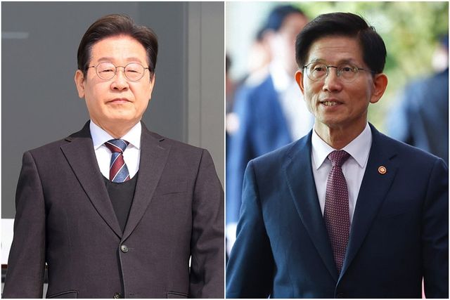 이재명(왼쪽)-김문수