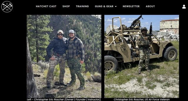 민간 방위 업체 '총부리와 손도끼' 홈페이지