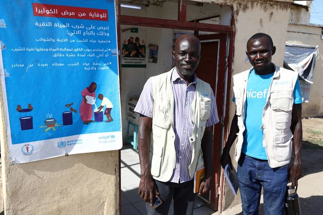 남수단 렌크 난민촌 안내하는 유니세프 렌크 지역사무소 직원들