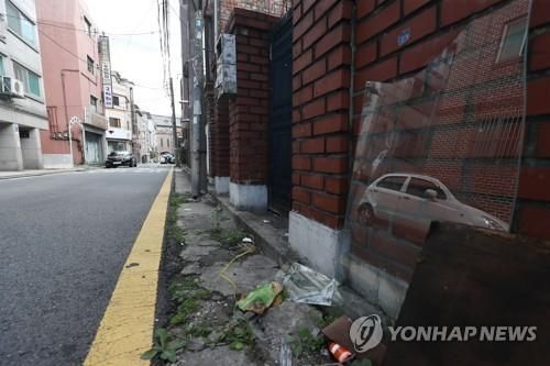 재건축 전인 2018년 문정동 136번지 재건축 일대 모습[연합뉴스 자료사진]