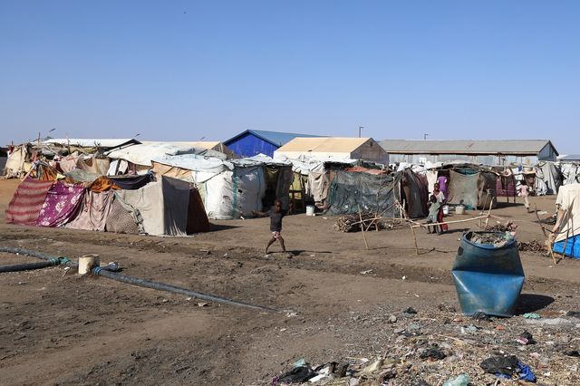남수단 국경 지역 렌크 난민촌 모습