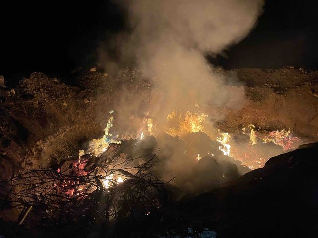 춘천에서 쓰레기 소각으로 발생한 화재