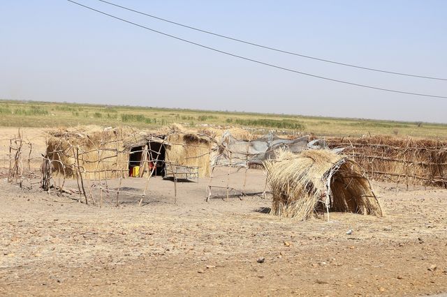 수단-남수단 국경 지역 렌크 임시 정착촌 모습