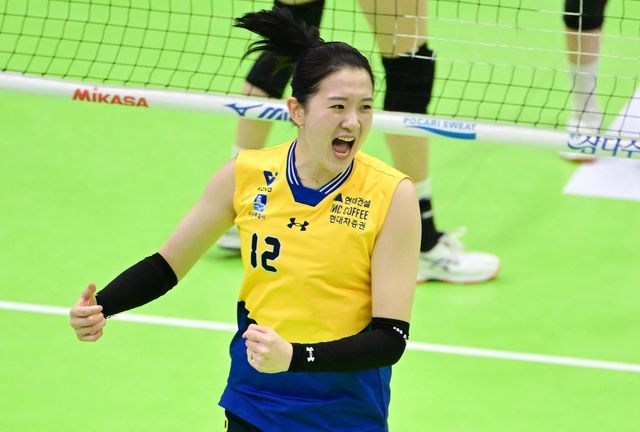 여자 프로배구 현대건설의 이다현 