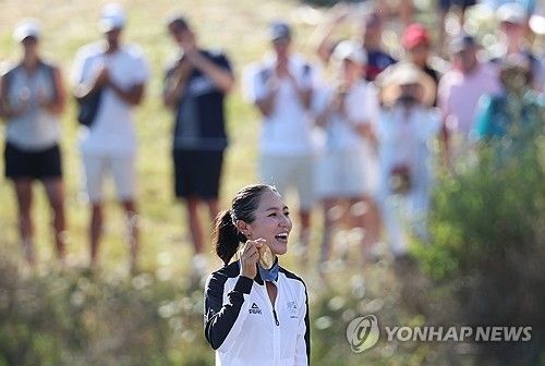 작년 파리 올림픽 골프 여자부 금메달을 딴 리디아 고.