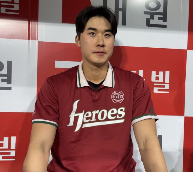 입대를 앞둔 키움 외야수 장재영