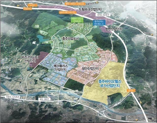 충주바이오헬스 국가산업단지 조감도