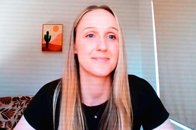 인터뷰하는 아시아쿼터 1순위 지명자 와일러 