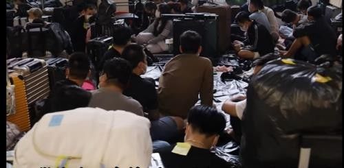 지난해 캄보디아 당국이 체포한 사기 용의자