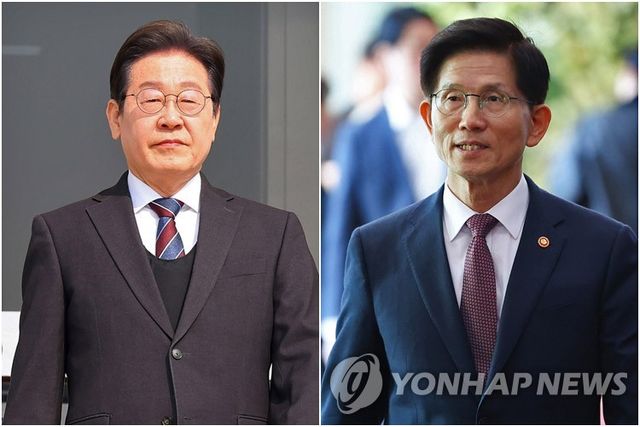 이재명(왼쪽)-김문수