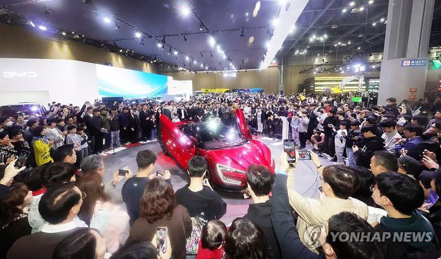 중국 BYD(비야디) 관람 열기