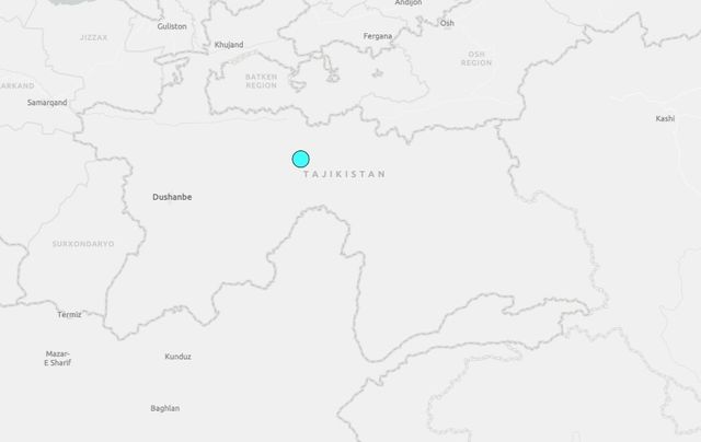 타지키스탄서 규모 5.8 지진