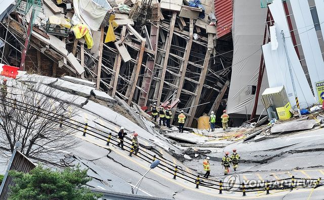 계속되는 실종자 수색작업