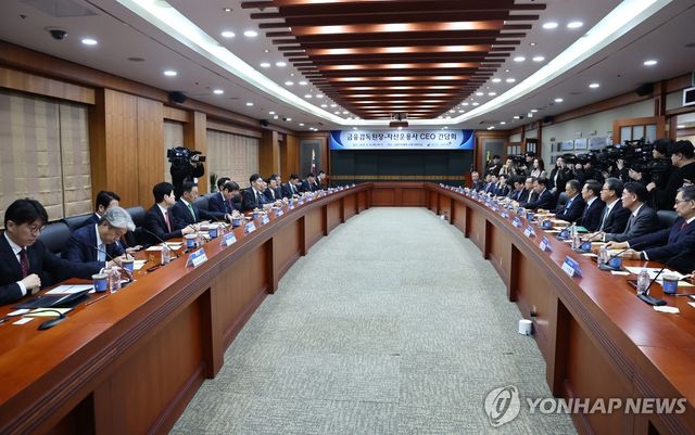 금융감독원장-자산운용사 CEO 간담회