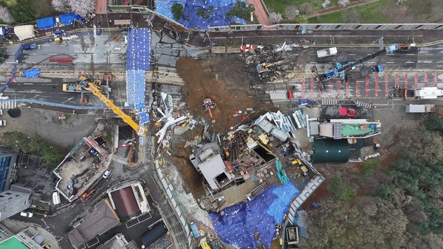 붕괴 나흘째 사고 현장