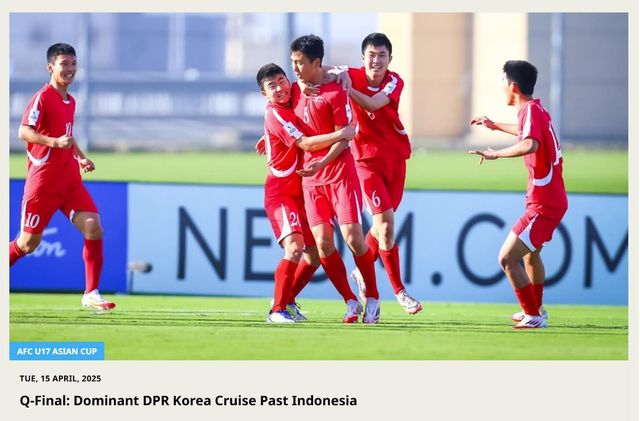 인도네시아를 격파한 북한 